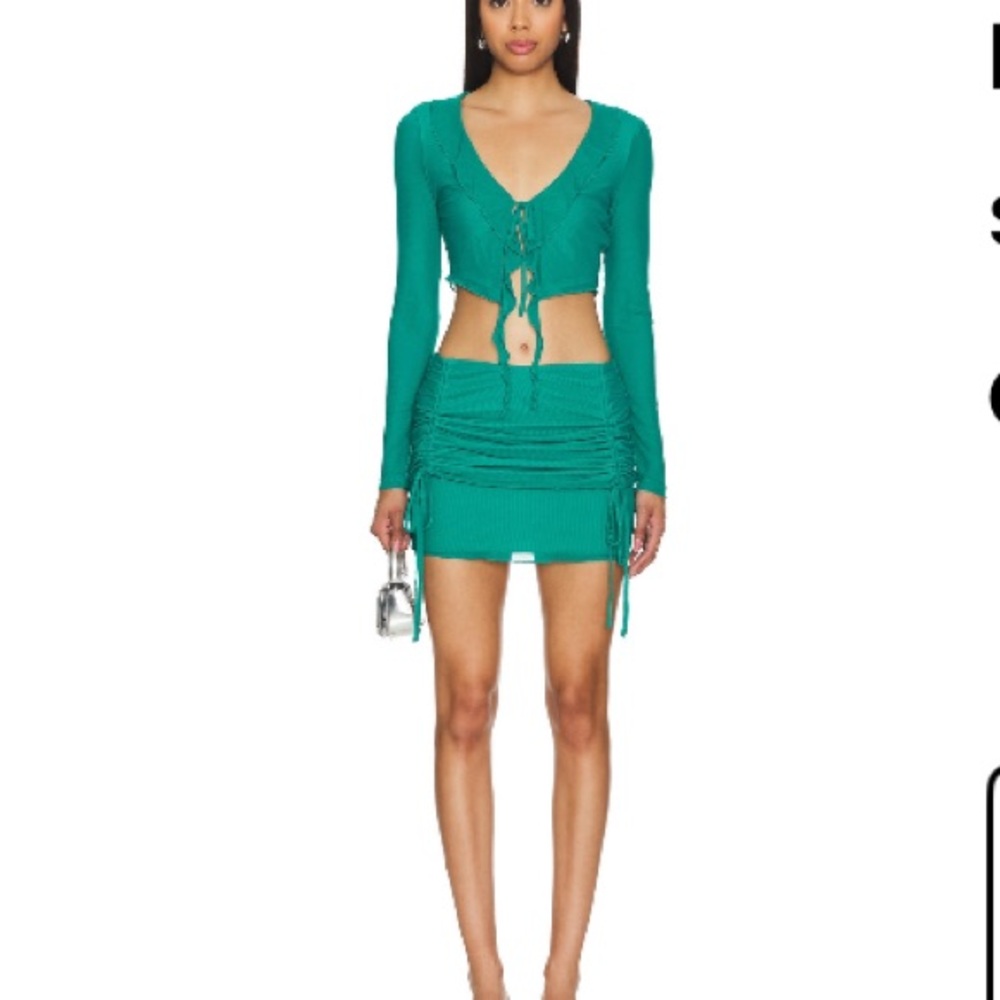 superdown Teal Skirt Set